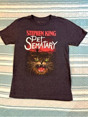 Out of Print Black Stephen King Pet Sematary Graphic Tee Size Small
